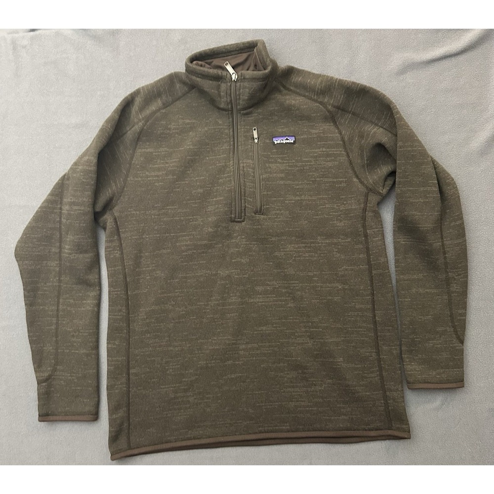 Patagonia Better Sweater Mens Large Brown Better Sweater Quarter Zip Pullover